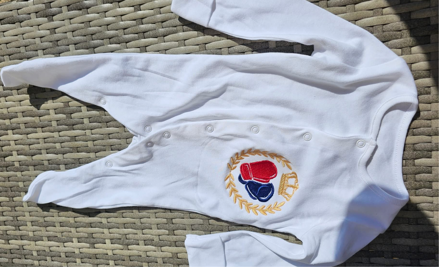 Boxing Gloves Baby Grow