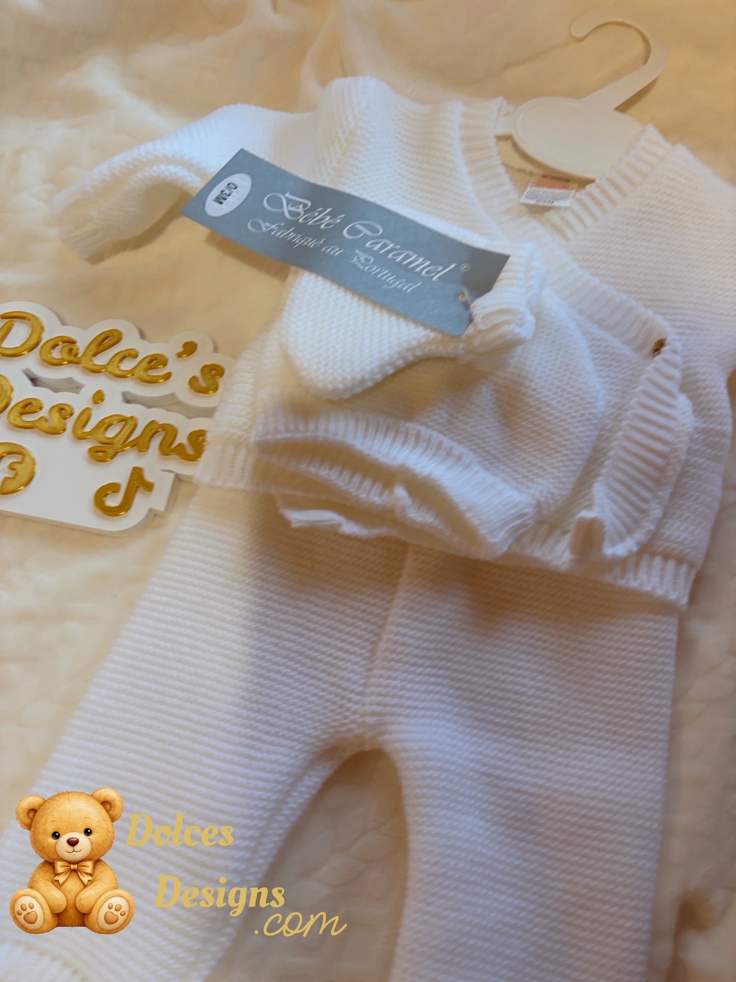 🧶 4 Piece Knitted Baby Set – 0-3 Month