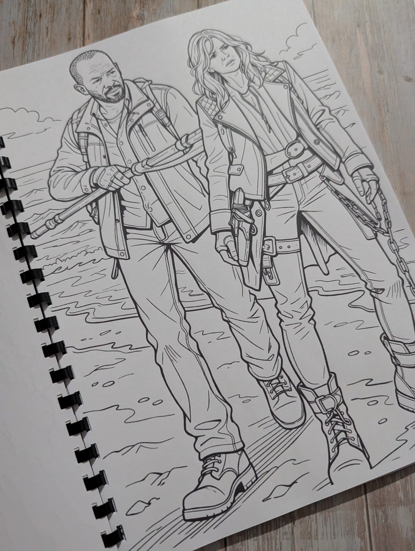 Zombie Survival Colouring Book A4 | Apocalyptic Theme Colouring Book | 20+ Pages | Adult Colouring Book | Printed in UK
