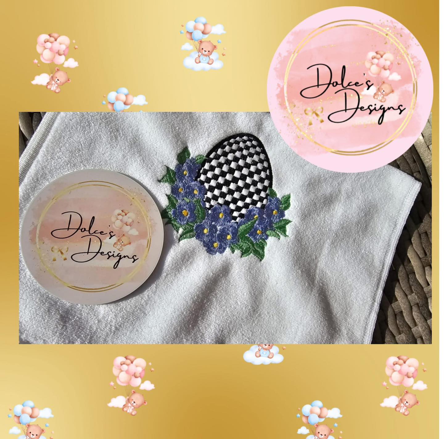 Easter Tea Towel Match Mckenzie Check