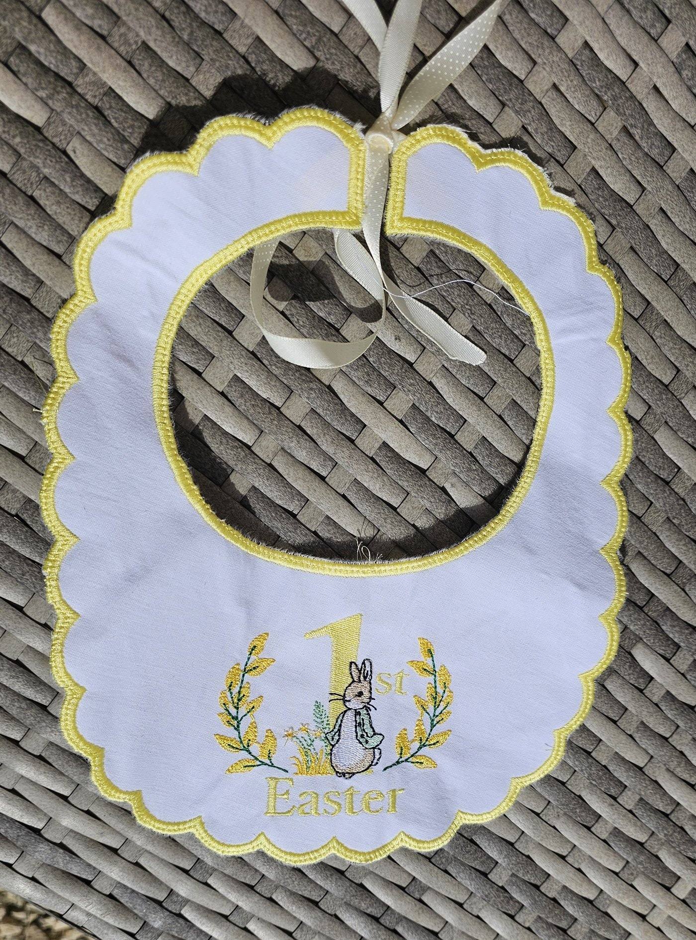 1st Easter Peter Rabbit Babygrow & Bib IN STOCK/ READY TO POST