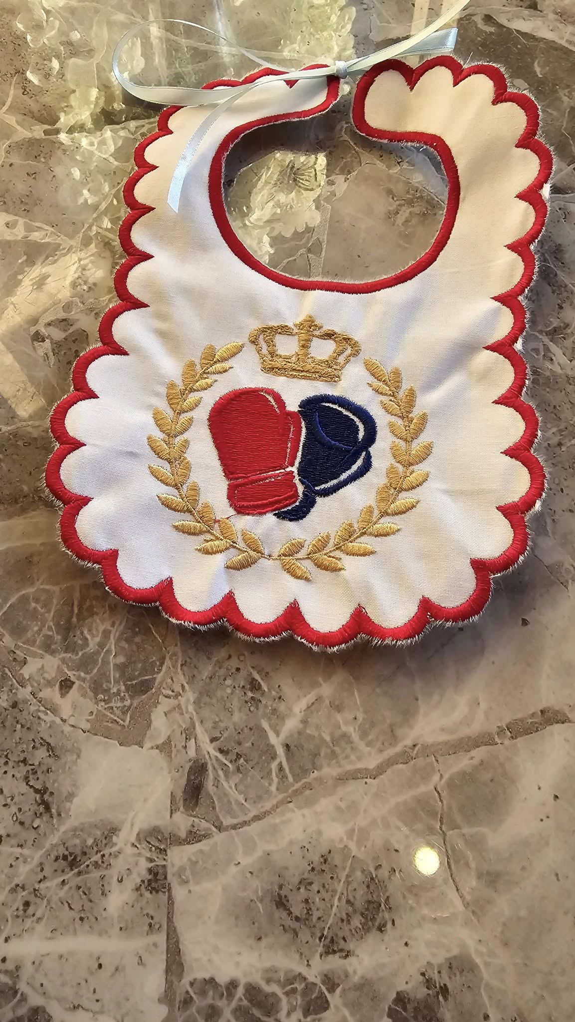 Boxing Handmade Bib IN STOCK/ READY TO POST