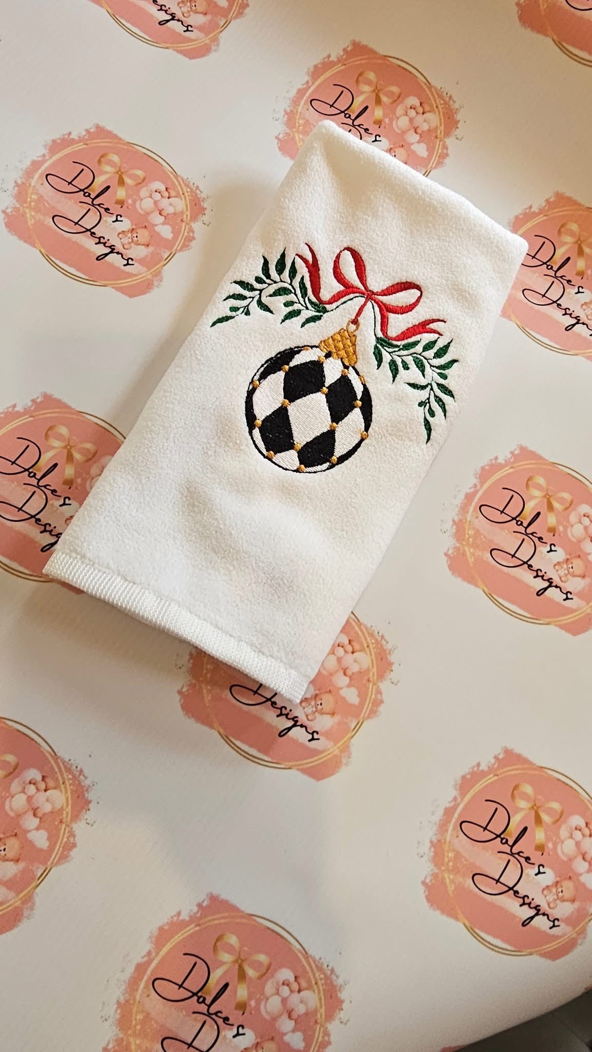 Mackenzie Childs Bauble Tea Towel