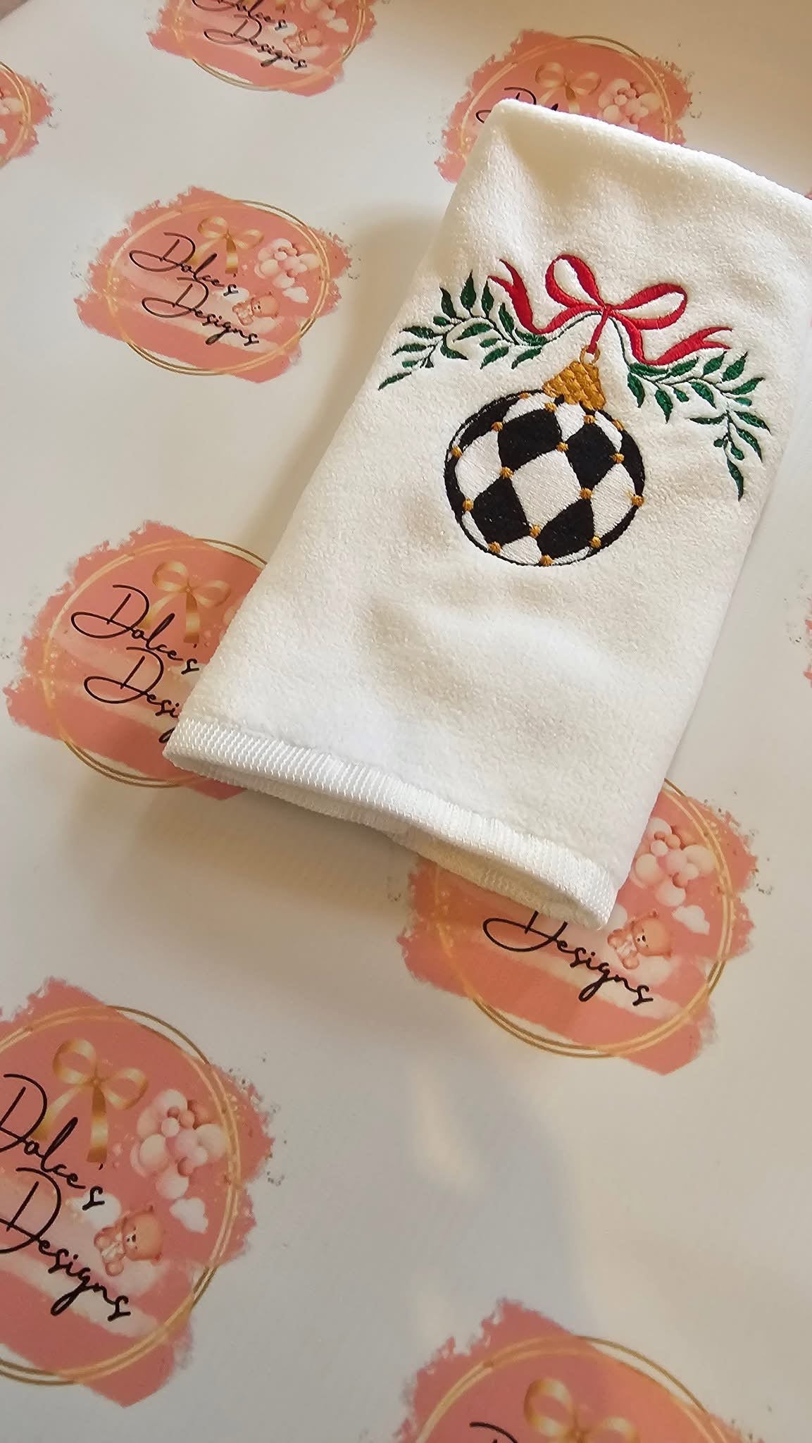 Mackenzie Childs Bauble Tea Towel