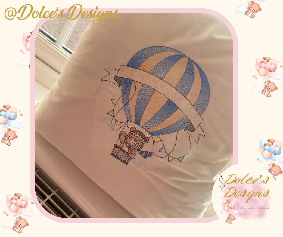 Personalised Embroidered Cushion – Custom Design Cushion | Match Any Baby Set, Theme or Special Occasion