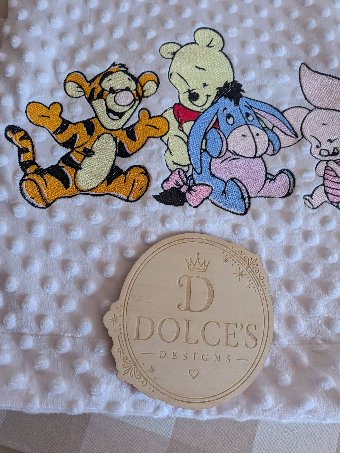 Personalised Winnie the Pooh & Friends Embroidered Baby Blanket