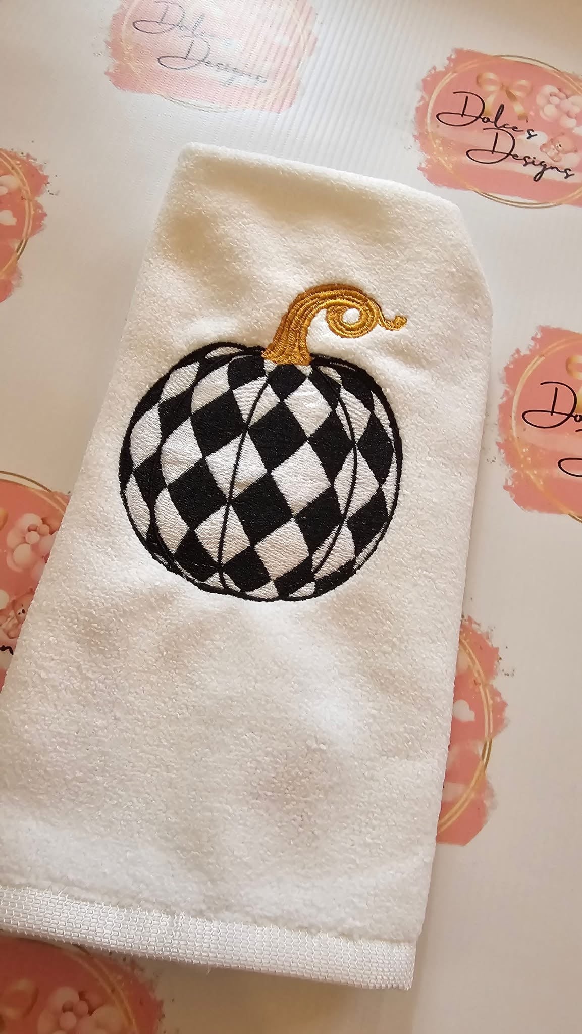 Mackenzie Childs Pumpkin Tea Towel