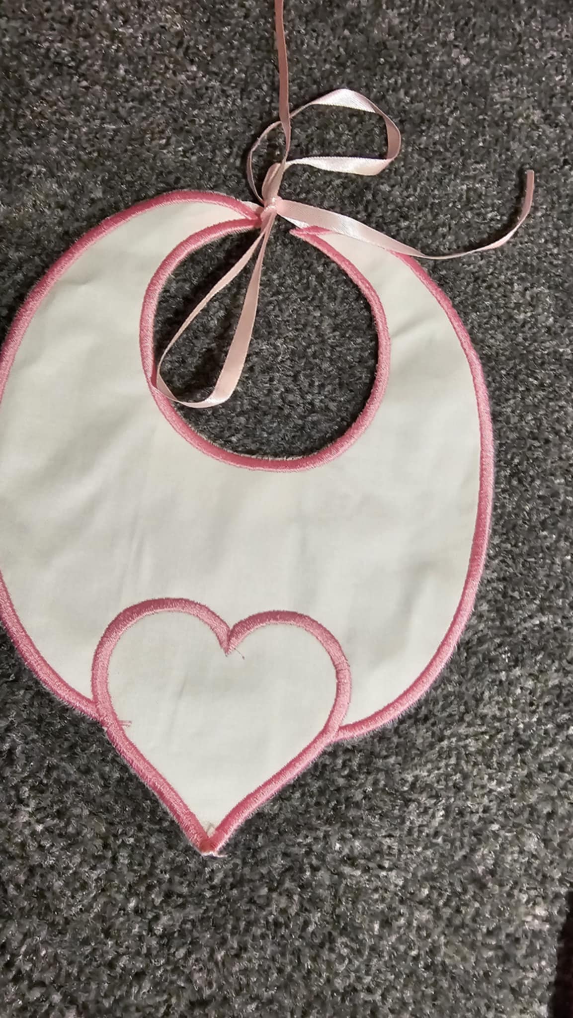 Heart Handmade Bib IN STOCK/READY TO POST