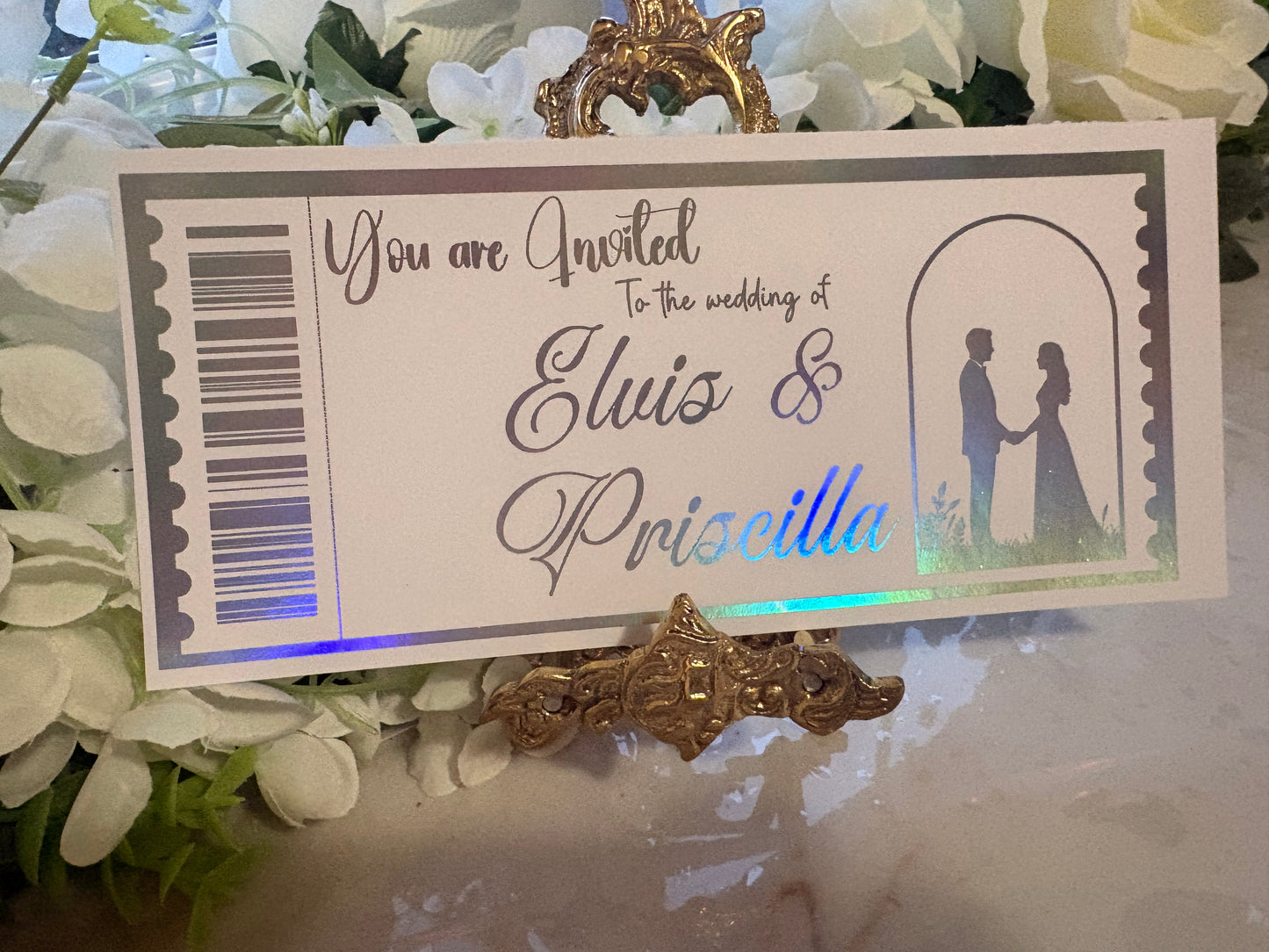 Save the Date or Wedding Tickets