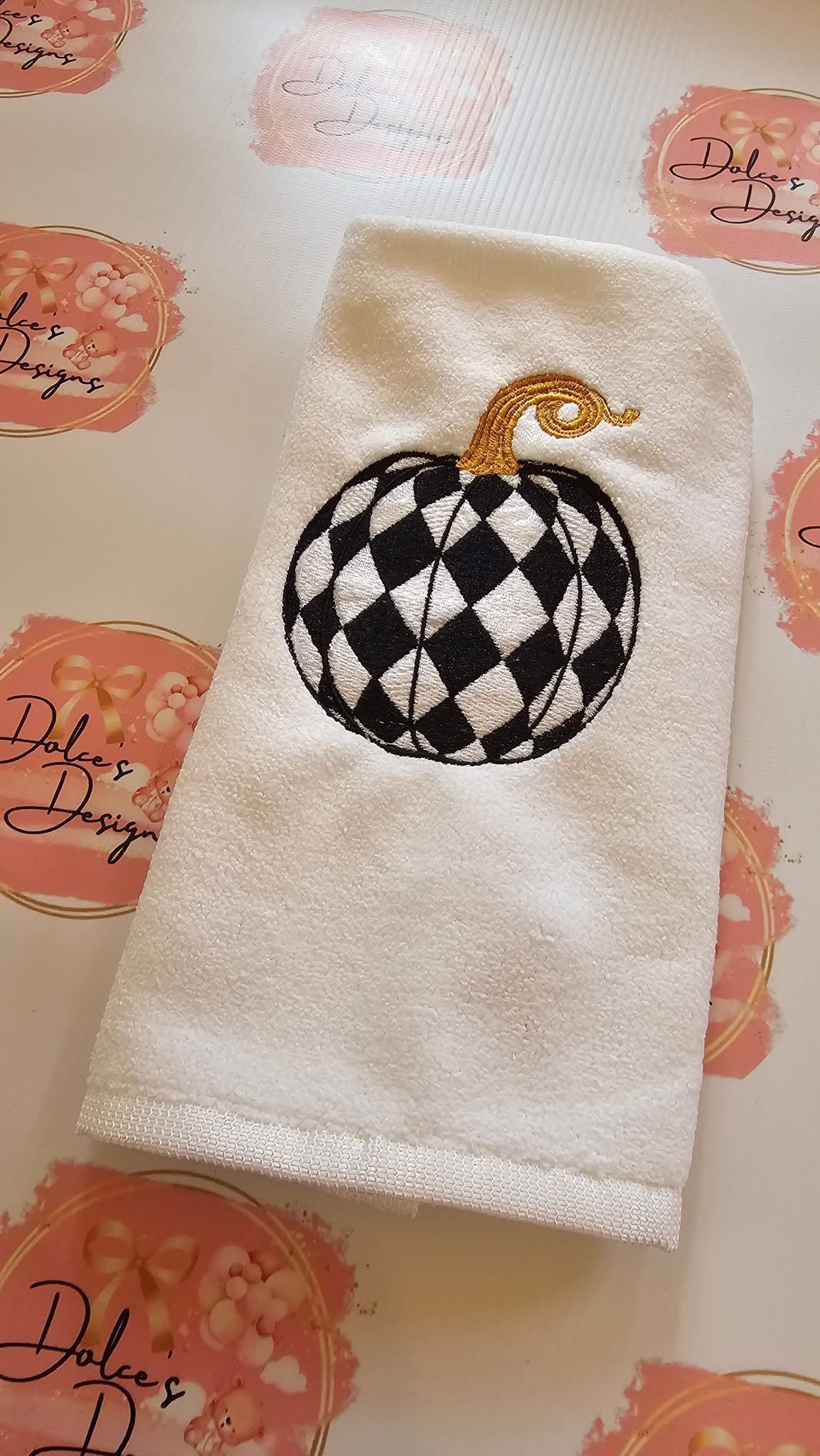 Mackenzie Childs Pumpkin Tea Towel