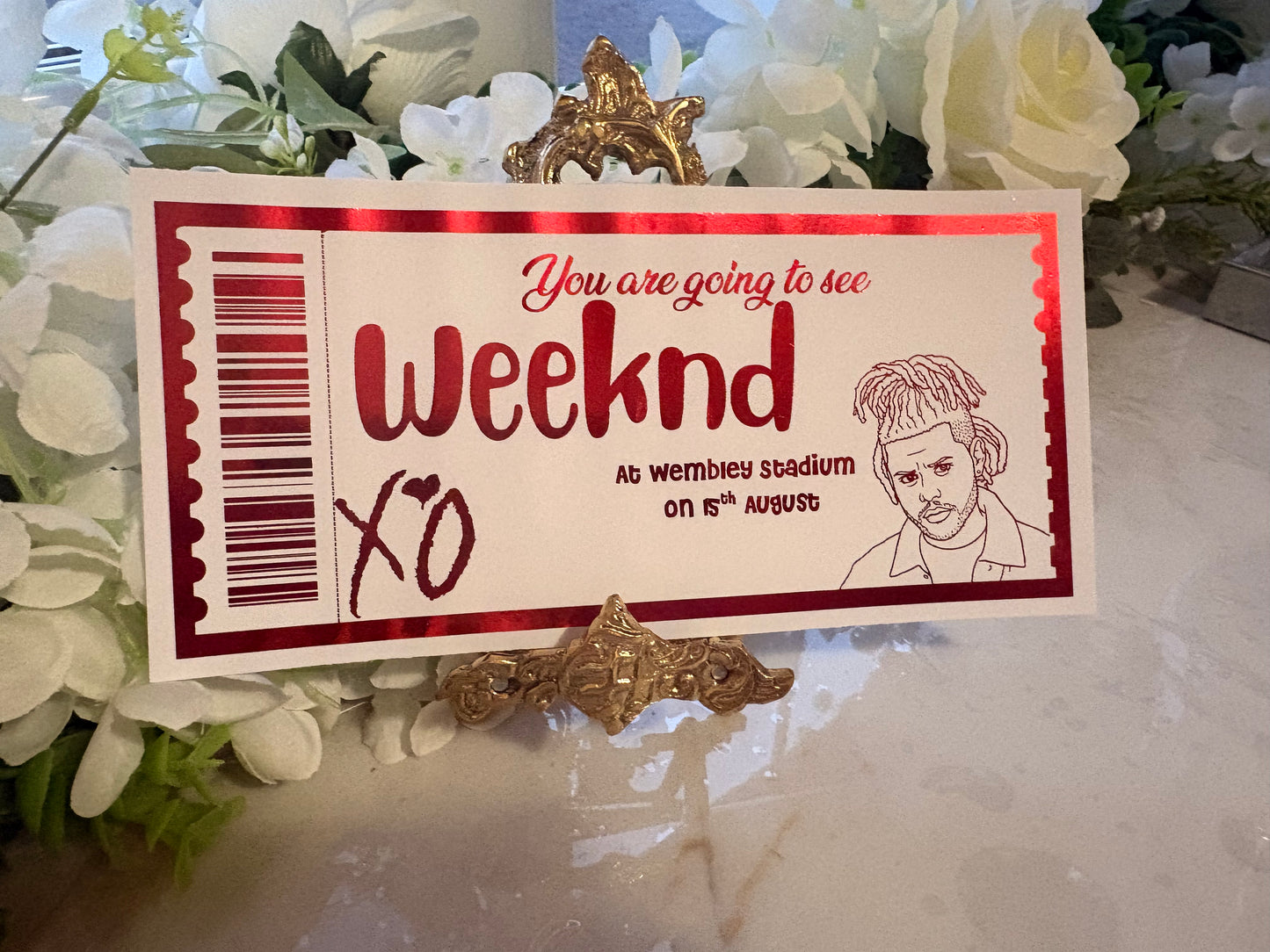 Weeknd Concert Ticket Gift