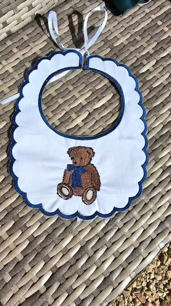 Classic Teddy Bear Bib - Various Colours