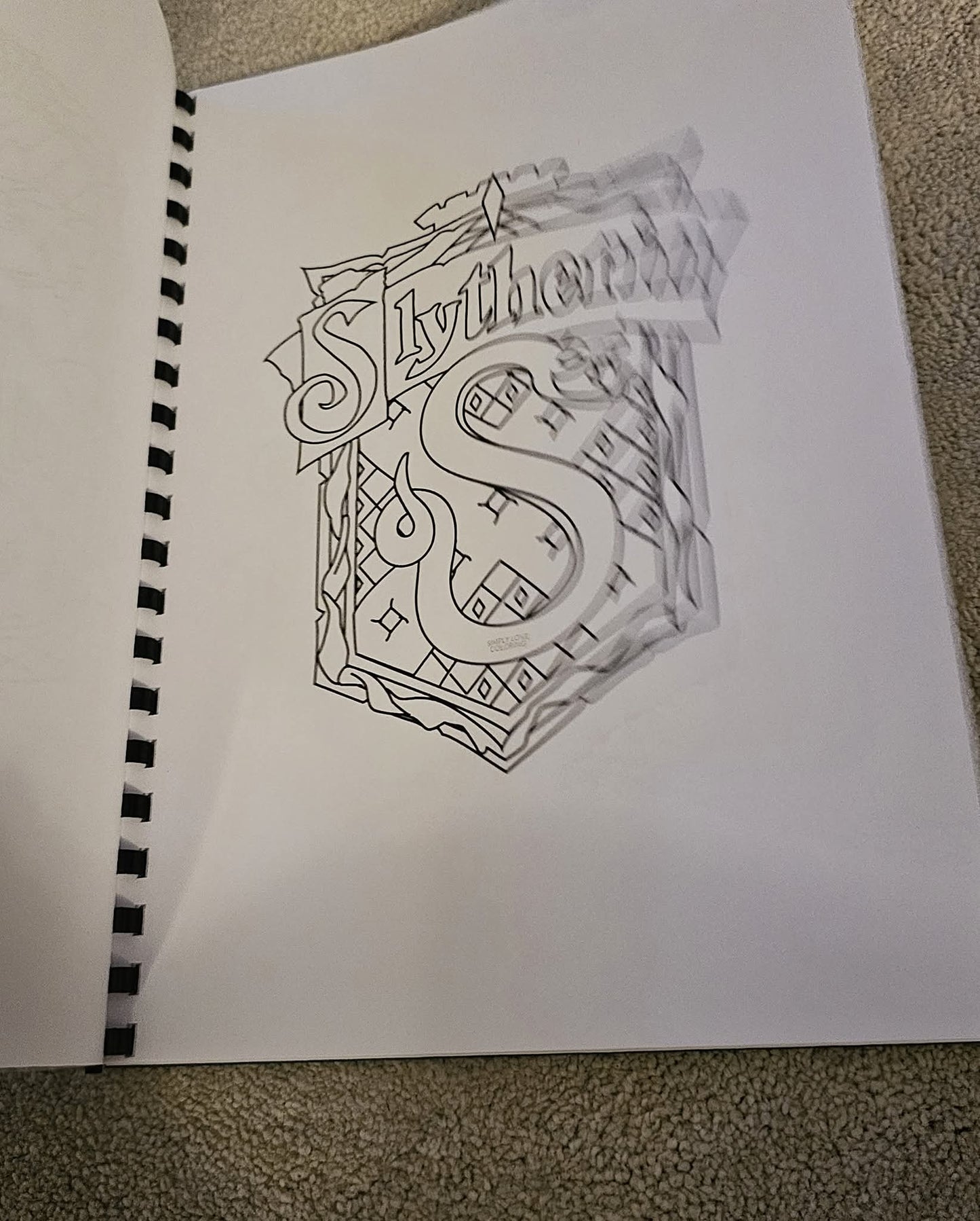 Harry Potter Inspired Colouring Book