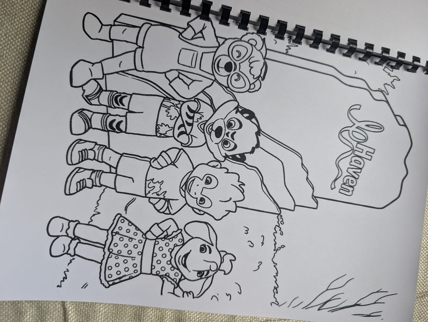 Haven Seaside Squad Colouring Book – Fun Holiday Characters Colouring Book | 20+ Seaside-Themed Pages