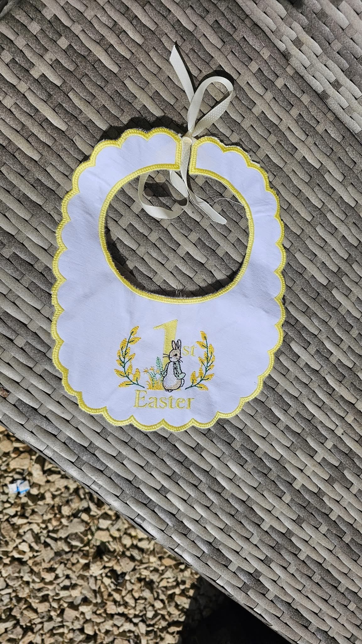 First Easter Handmade Bib