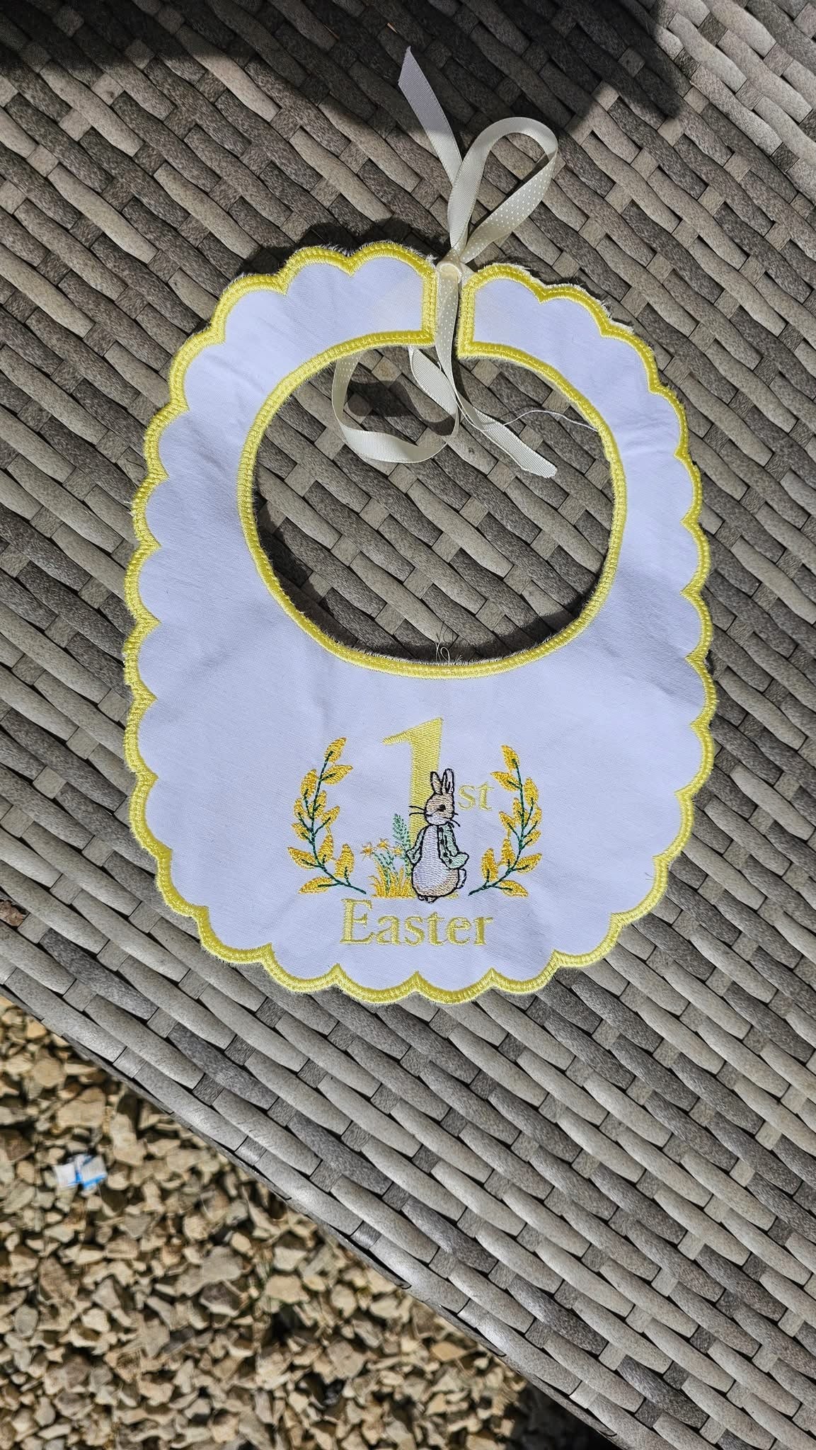 First Easter Handmade Bib