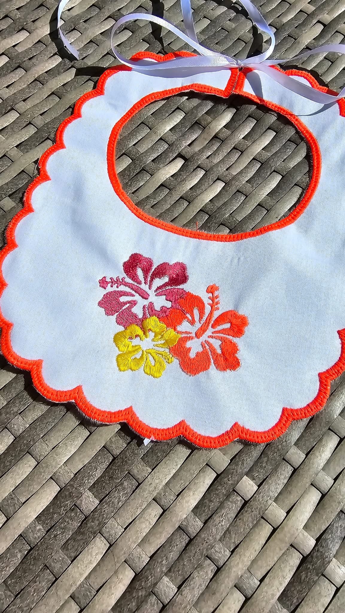 Handmade Summer Flower Bib