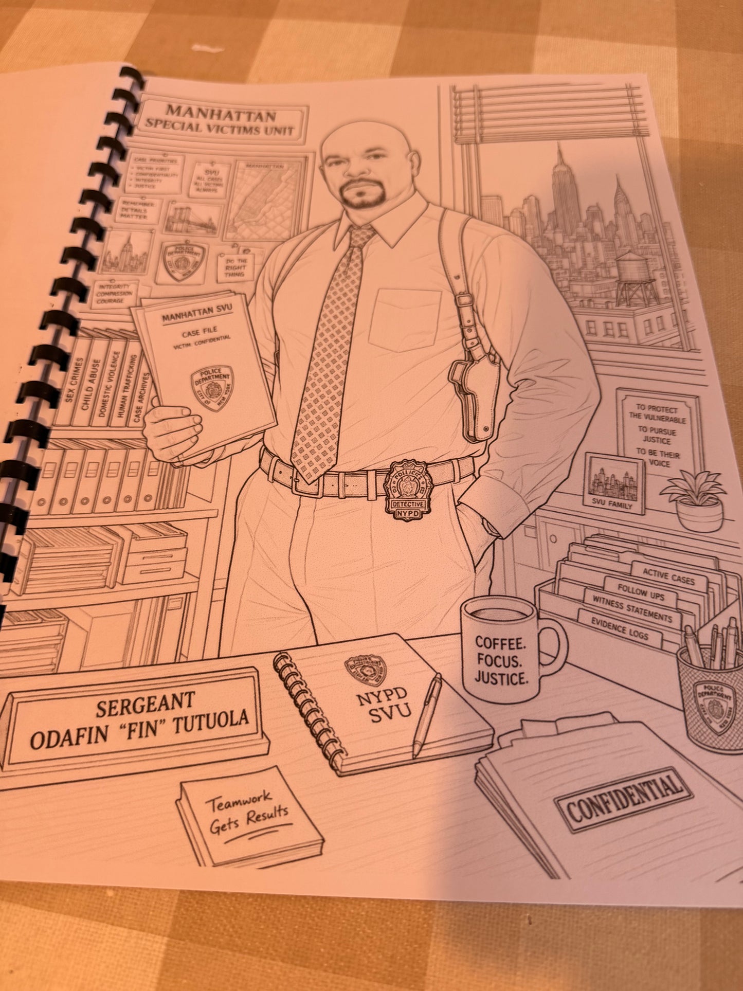 Law & Order: Special Victims Unit Colouring Book | Crime TV Inspired Adult Colouring Book