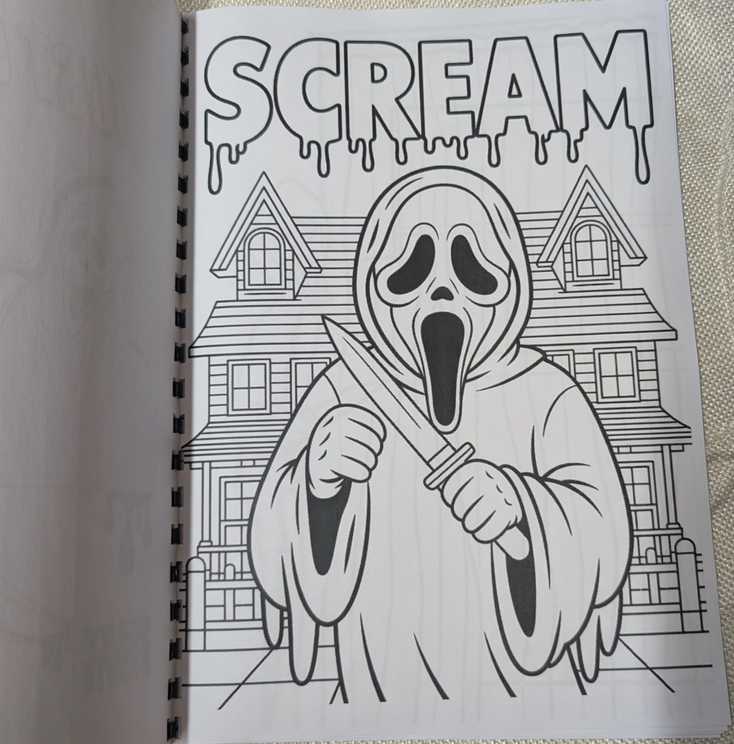 Scary Movie Colouring Book