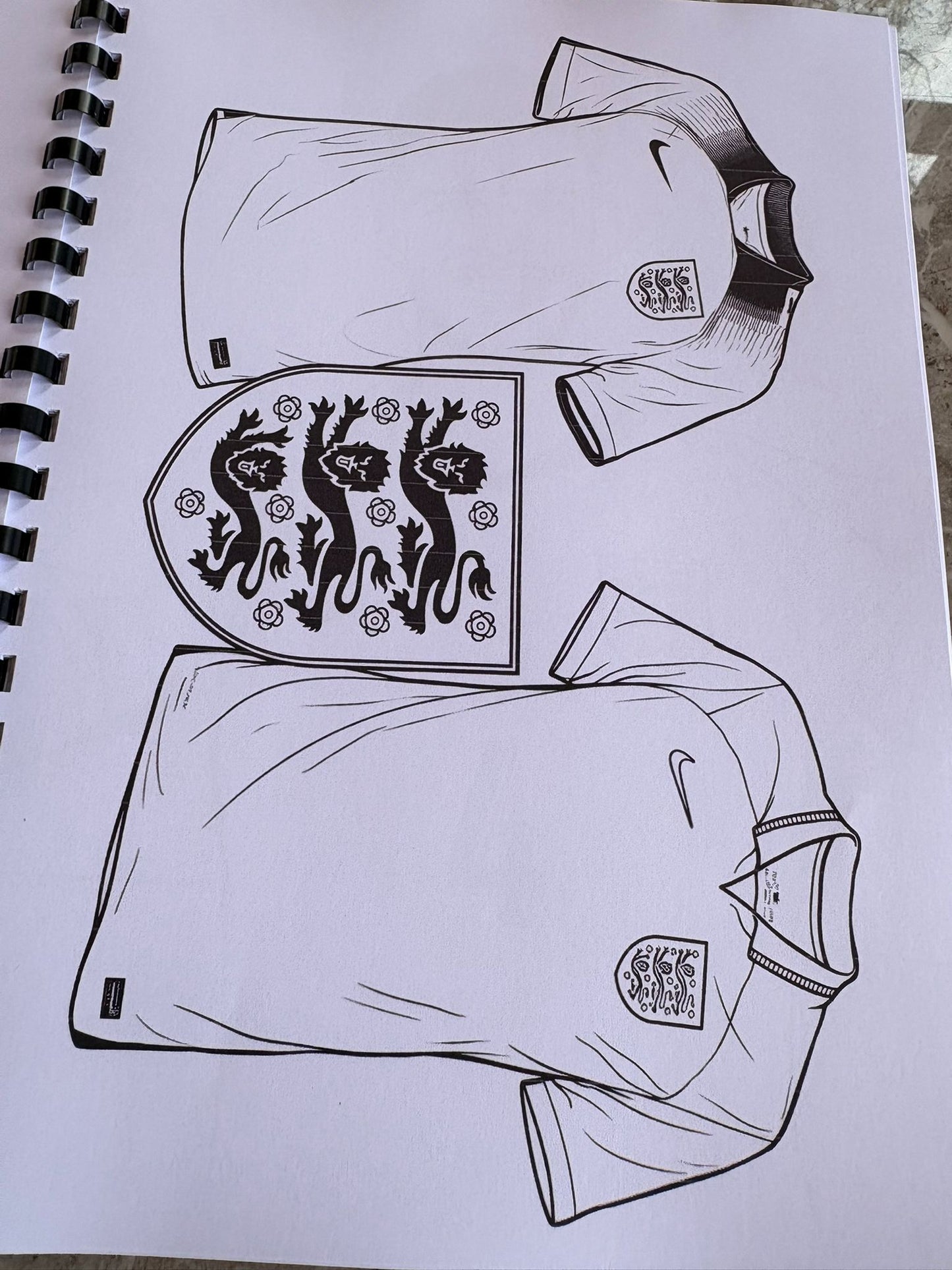 England World Cup 2026 Colouring Book