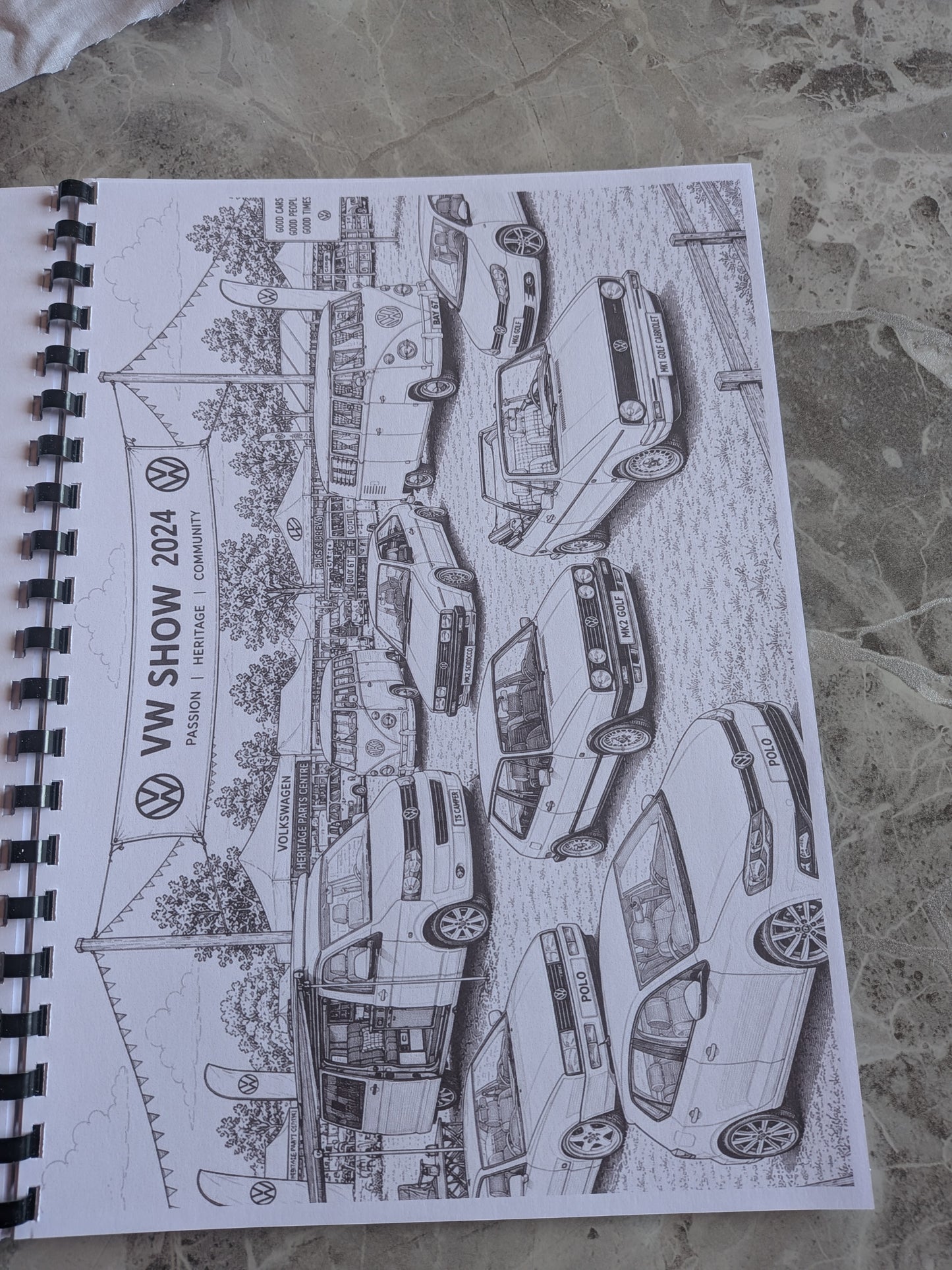VW Fans Colouring Book | Campervan & Classic Car Activity Book