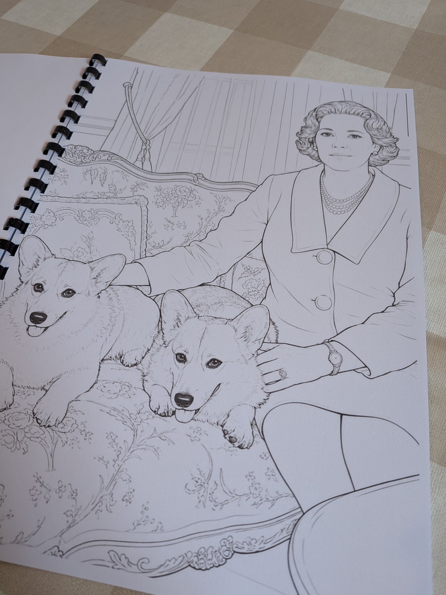 The Crown TV Series Colouring Book | Royal Family Inspired Colouring Book | A4 Fan Art Colouring Book
