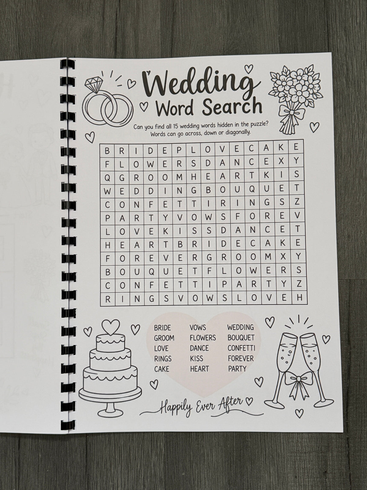 Wedding Activity Book for Children | Kids Wedding Colouring & Activity Book