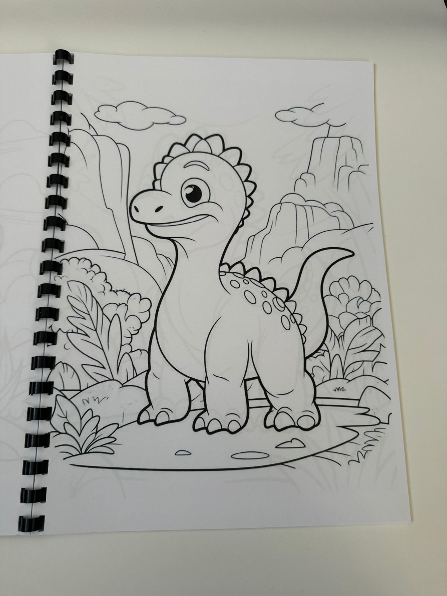 Cute Dinosaur Colouring Book