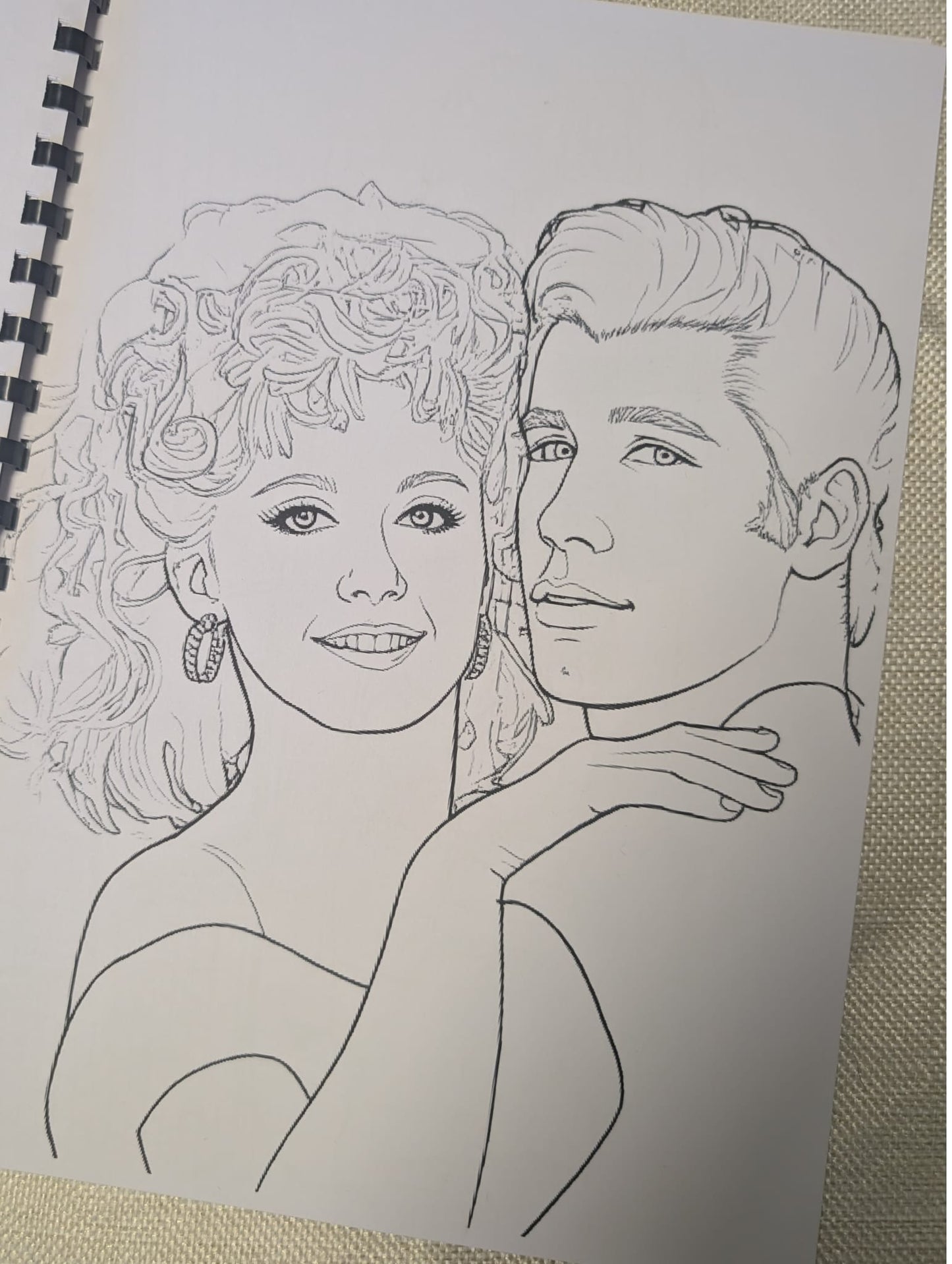 Grease Inspired Colouring Book | Retro Movie Musical Colouring Book | A4 Fan Colouring Book