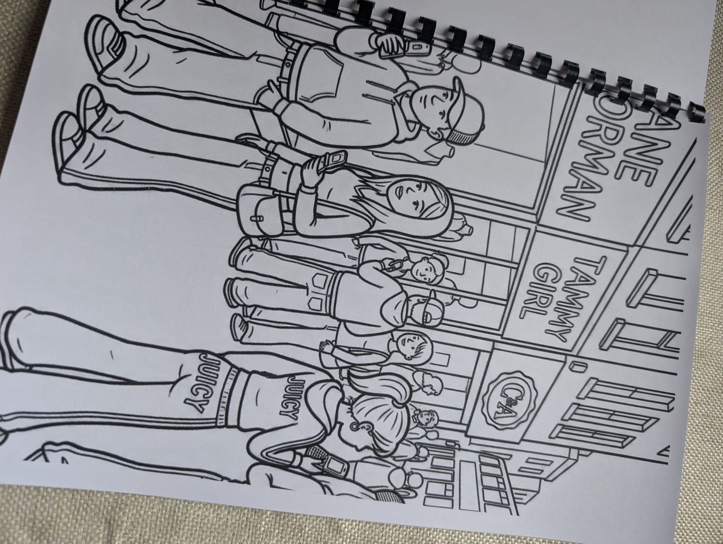 2000s Memory Lane Colouring Book | Nostalgia Colouring Book | Y2K Inspired A4 Colouring Book