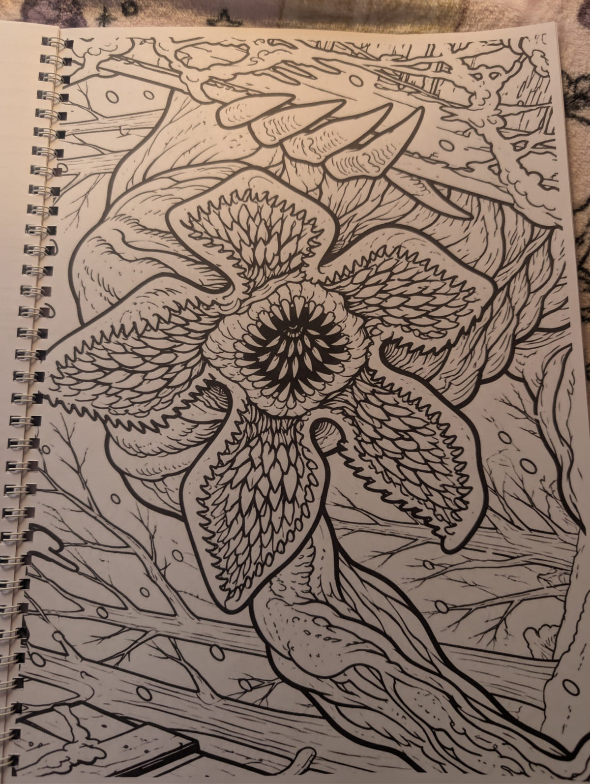 Stranger Tales of 85 retro supernatural colouring page