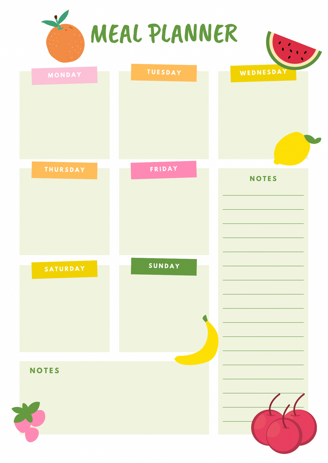 Meal plan & prep!