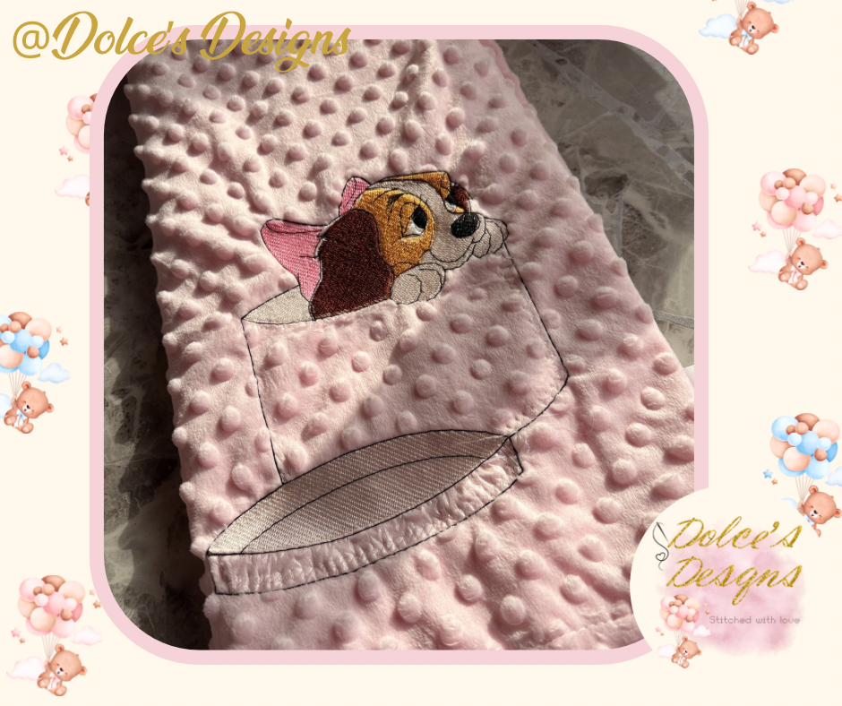 Lady Baby Blanket – Soft Minky Baby Blanket | Matching Baby Set Available