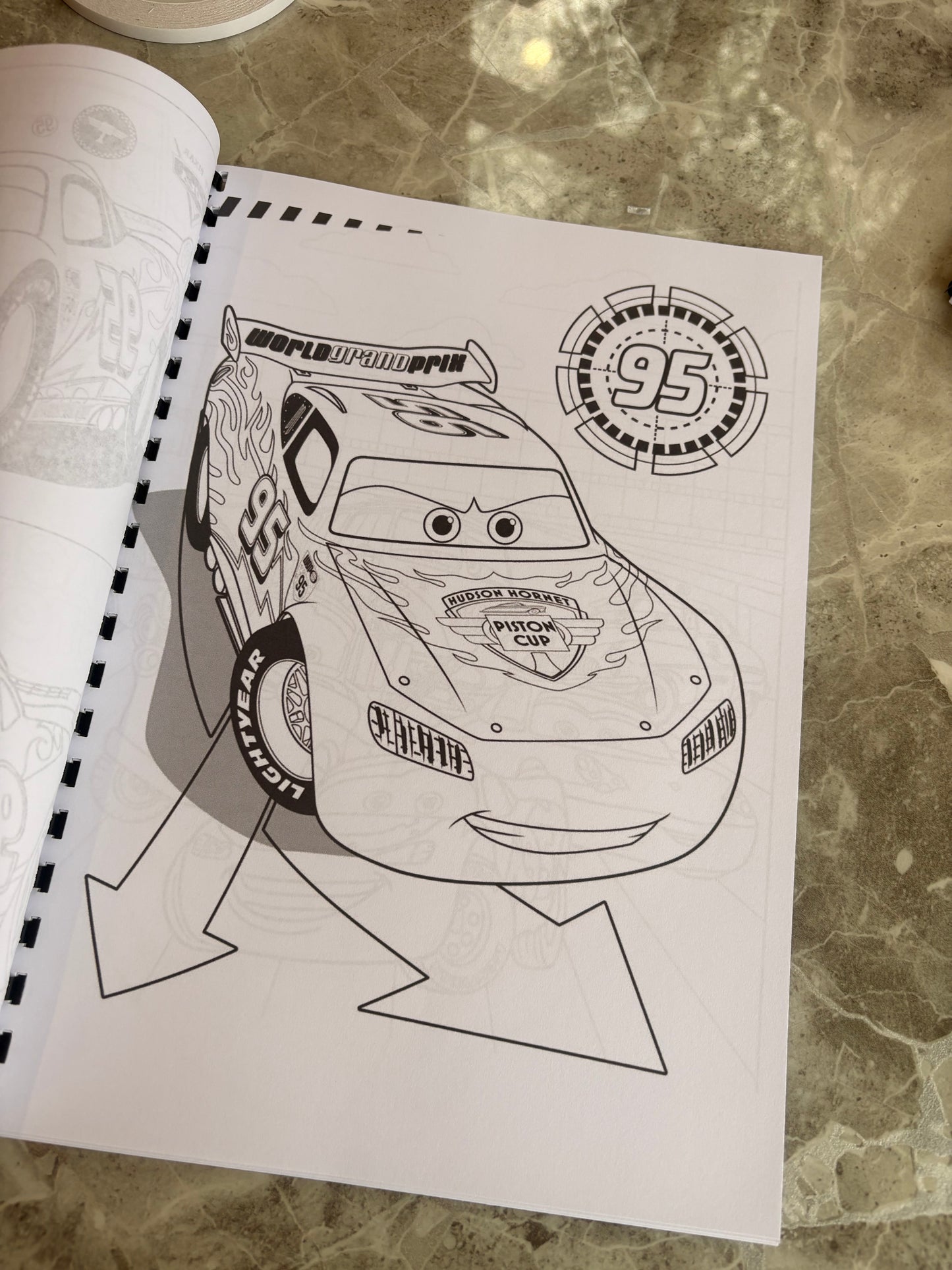 Cars Inspired Colouring Book 🚗