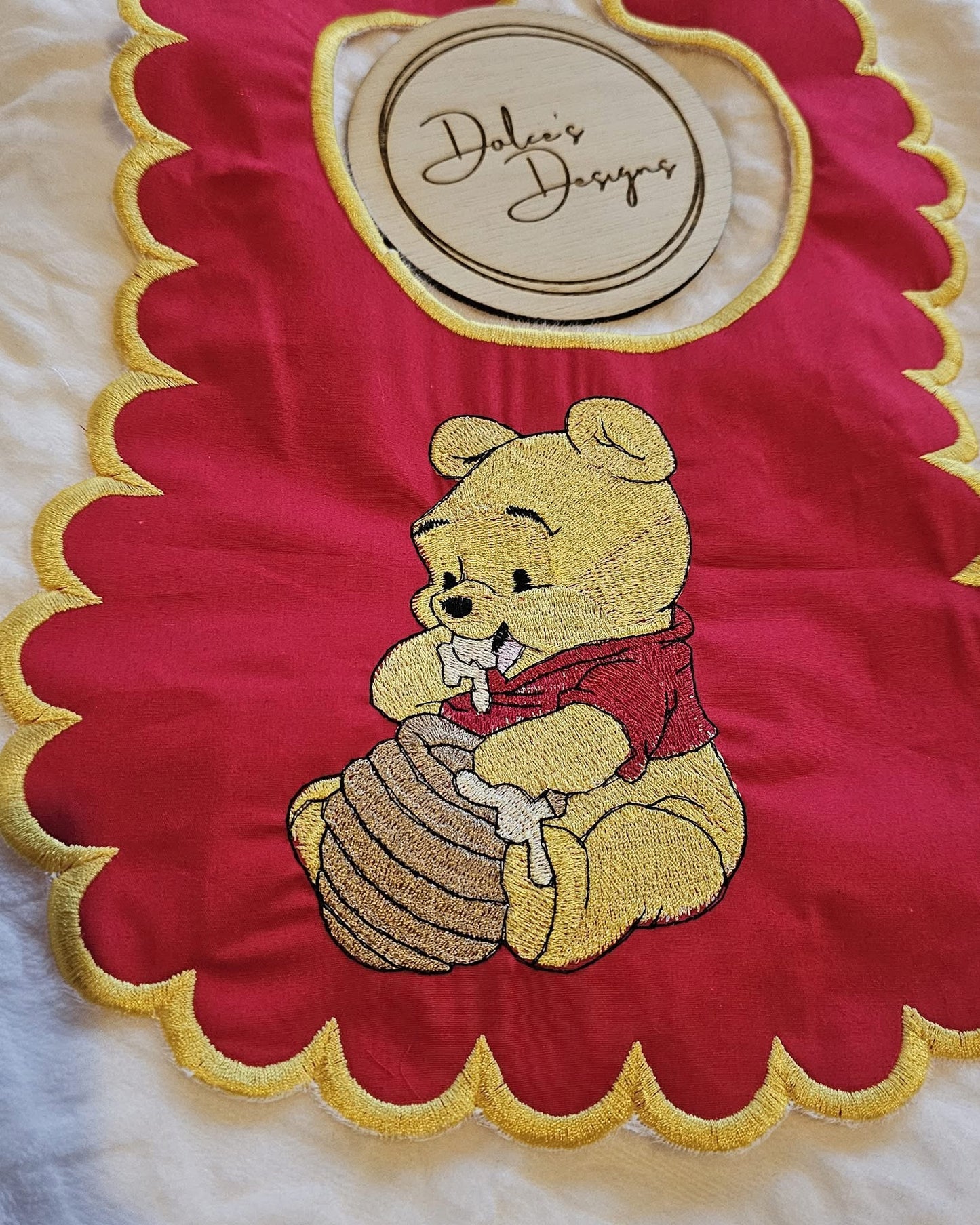 Winnie the Pooh Handmade bib