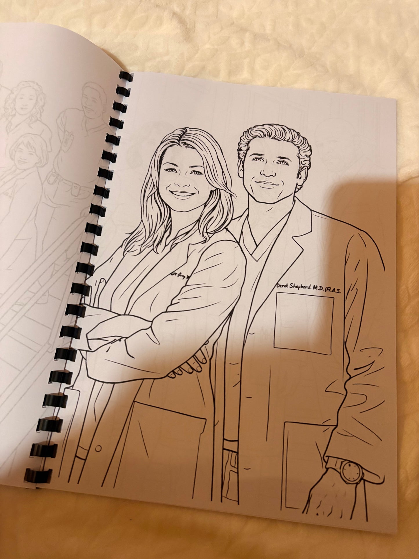 🩺 Medical Drama Inspired Colouring Book | Surgeon & Hospital Theme | A4 Adult Colouring Book