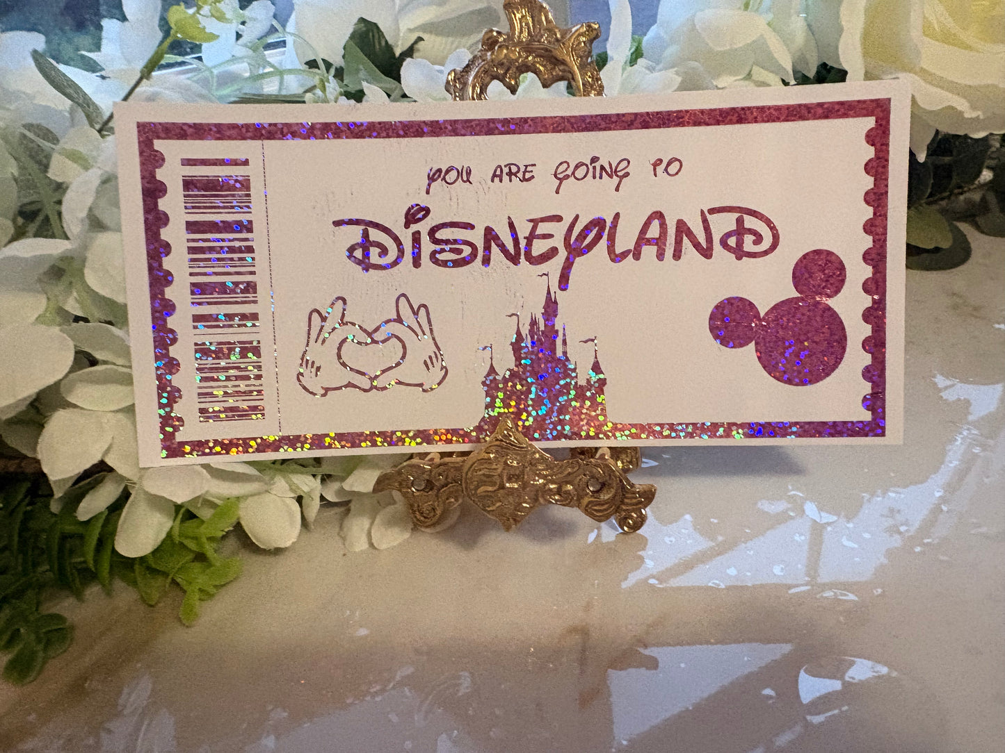 Personalised Disneyland / Disney World Foil Ticket 🏰✨