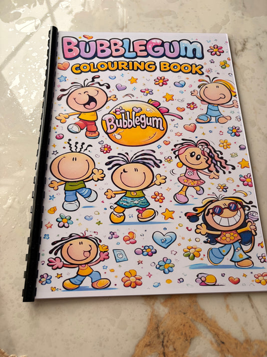 Bubblegum 90s Cartoon Colouring Book