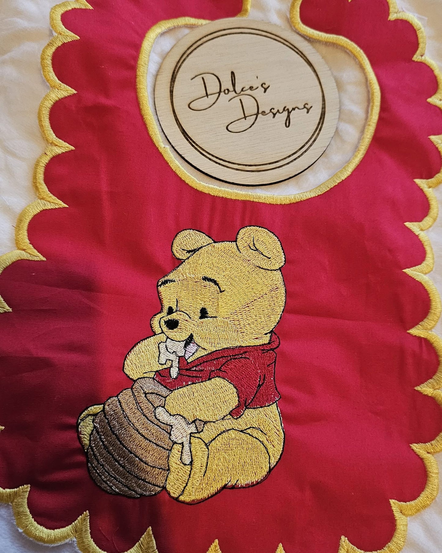 Winnie the Pooh Handmade bib