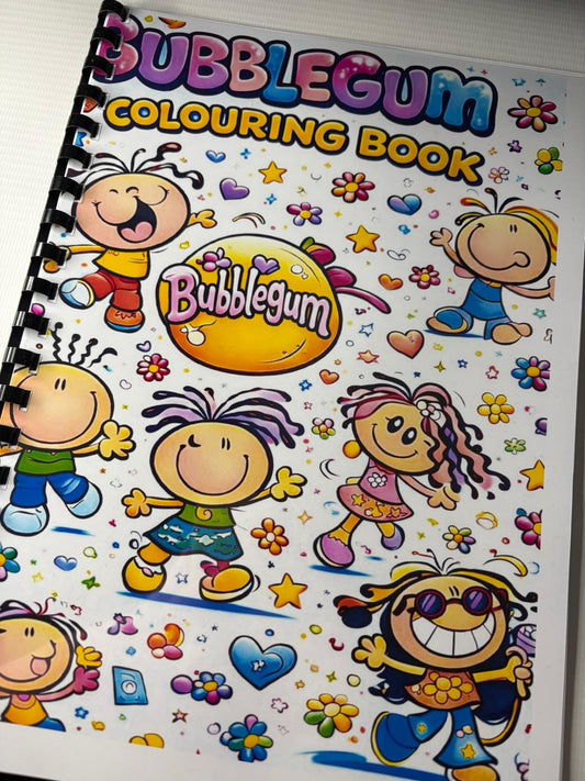 Bubblegum colouring Book 90s Fun