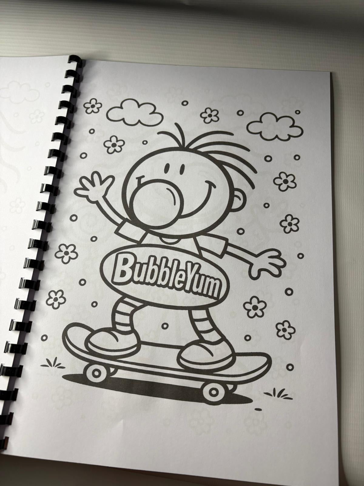 Bubblegum colouring Book 90s Fun
