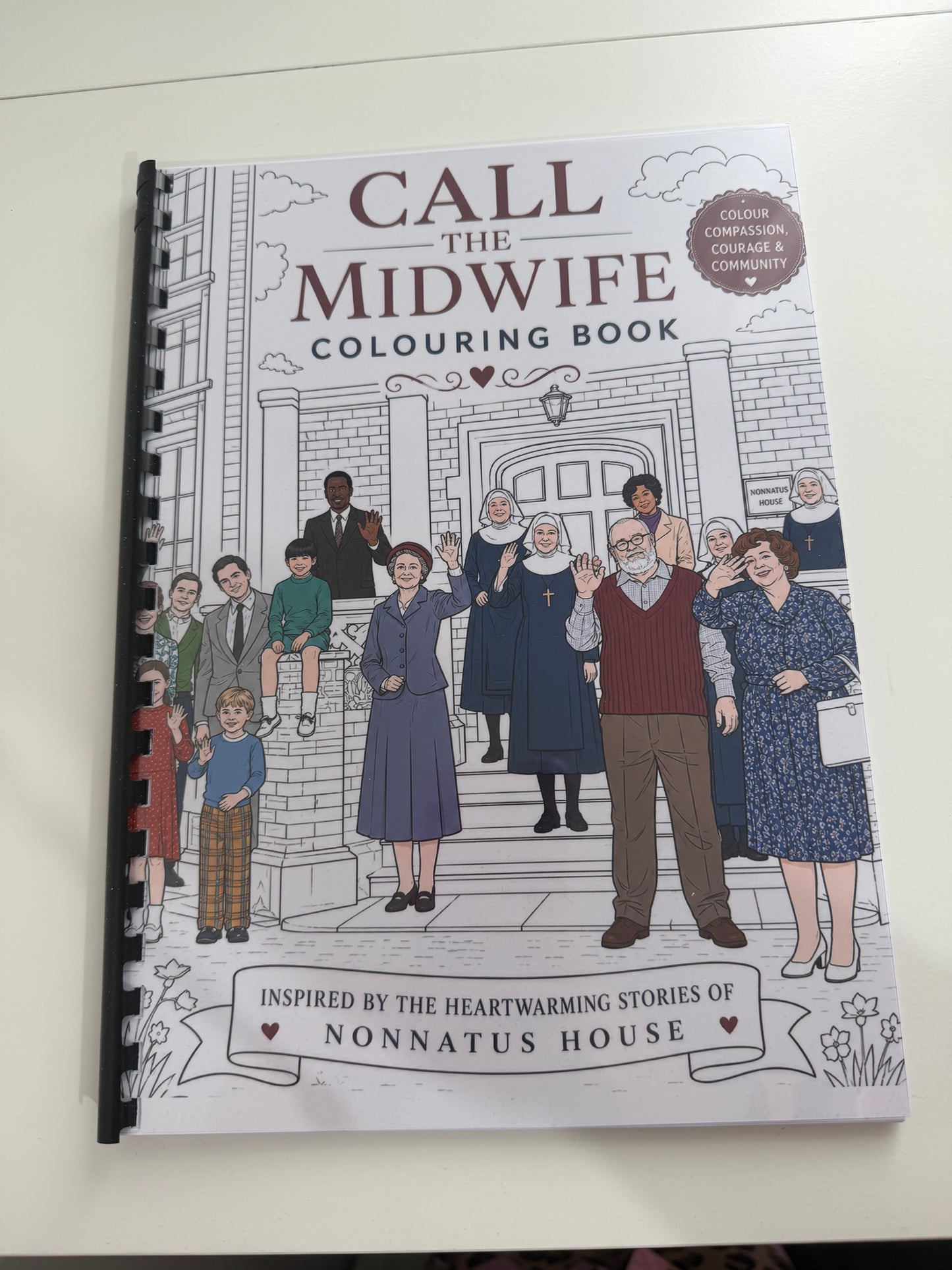 Call The Midwife Inspired Colouring Book | TV Series Colouring Book | A4 Nostalgia Colouring Book