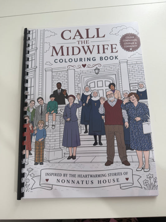 Call The Midwife Inspired Colouring Book | TV Series Colouring Book | A4 Nostalgia Colouring Book