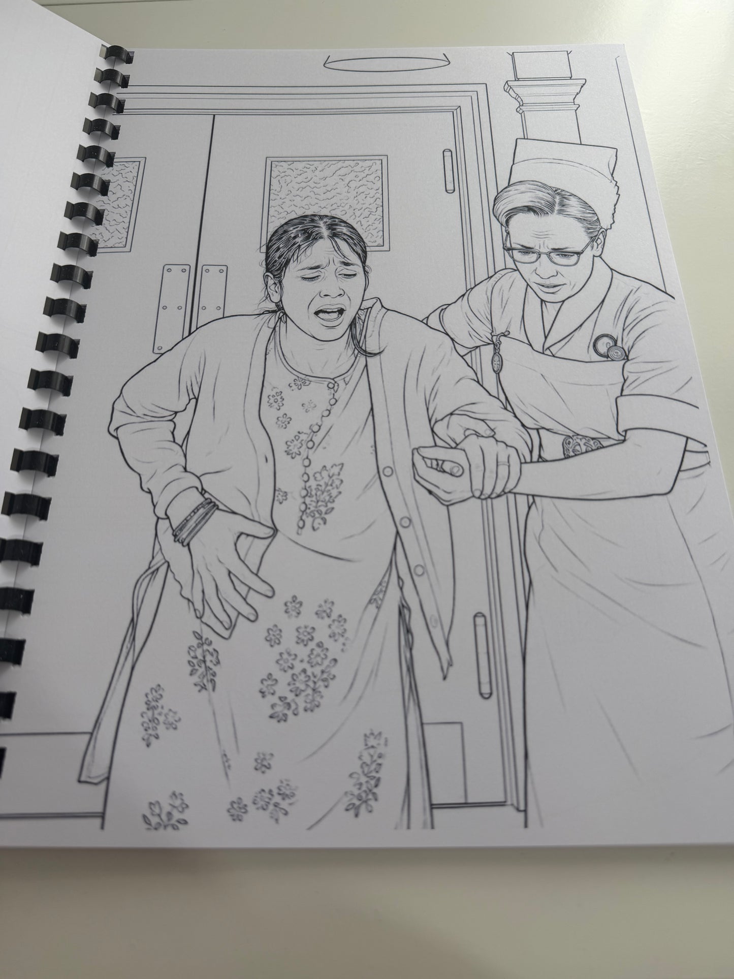 Call The Midwife Inspired Colouring Book | TV Series Colouring Book | A4 Nostalgia Colouring Book