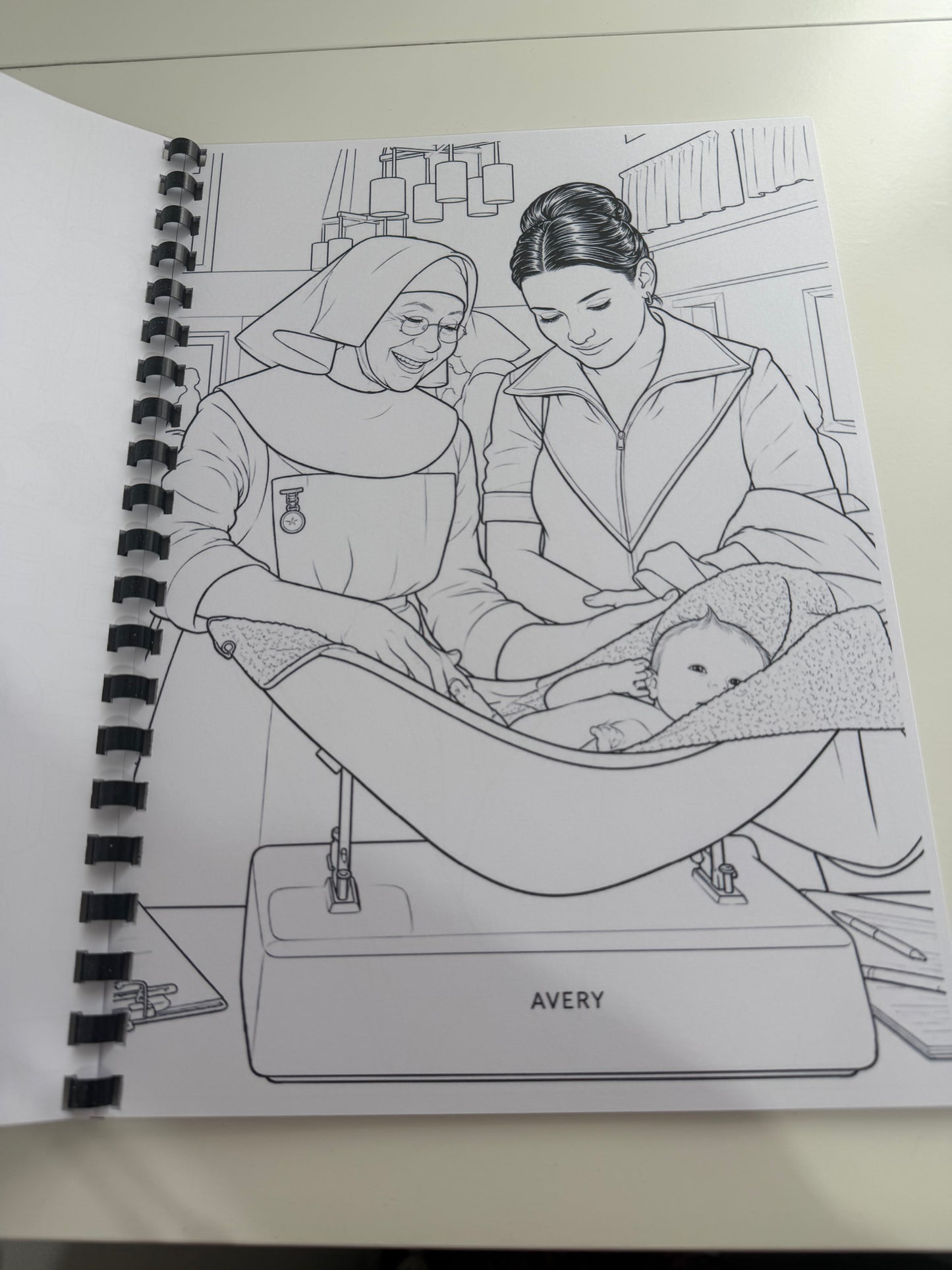 Call The Midwife Inspired Colouring Book | TV Series Colouring Book | A4 Nostalgia Colouring Book