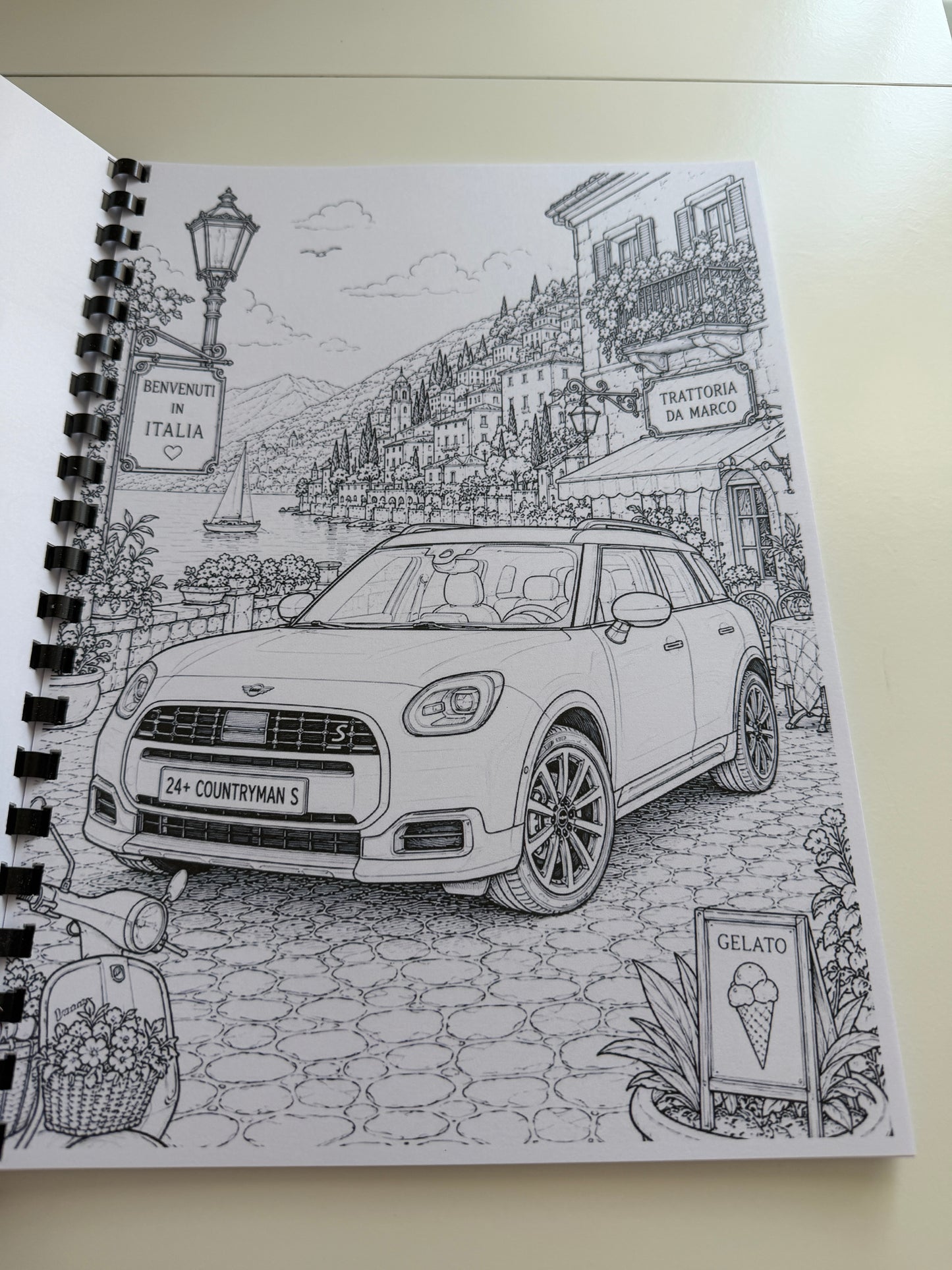Mini Cars Colouring Book