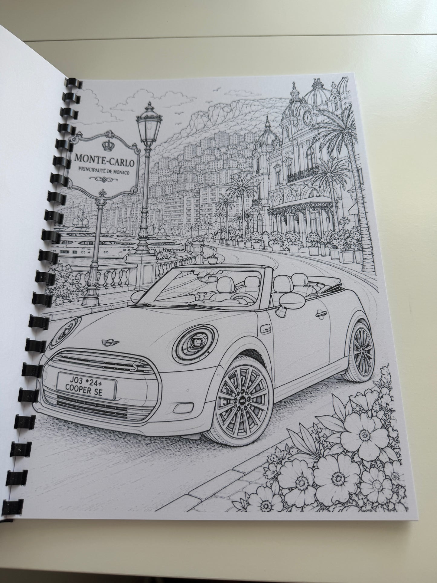Mini Cars Colouring Book