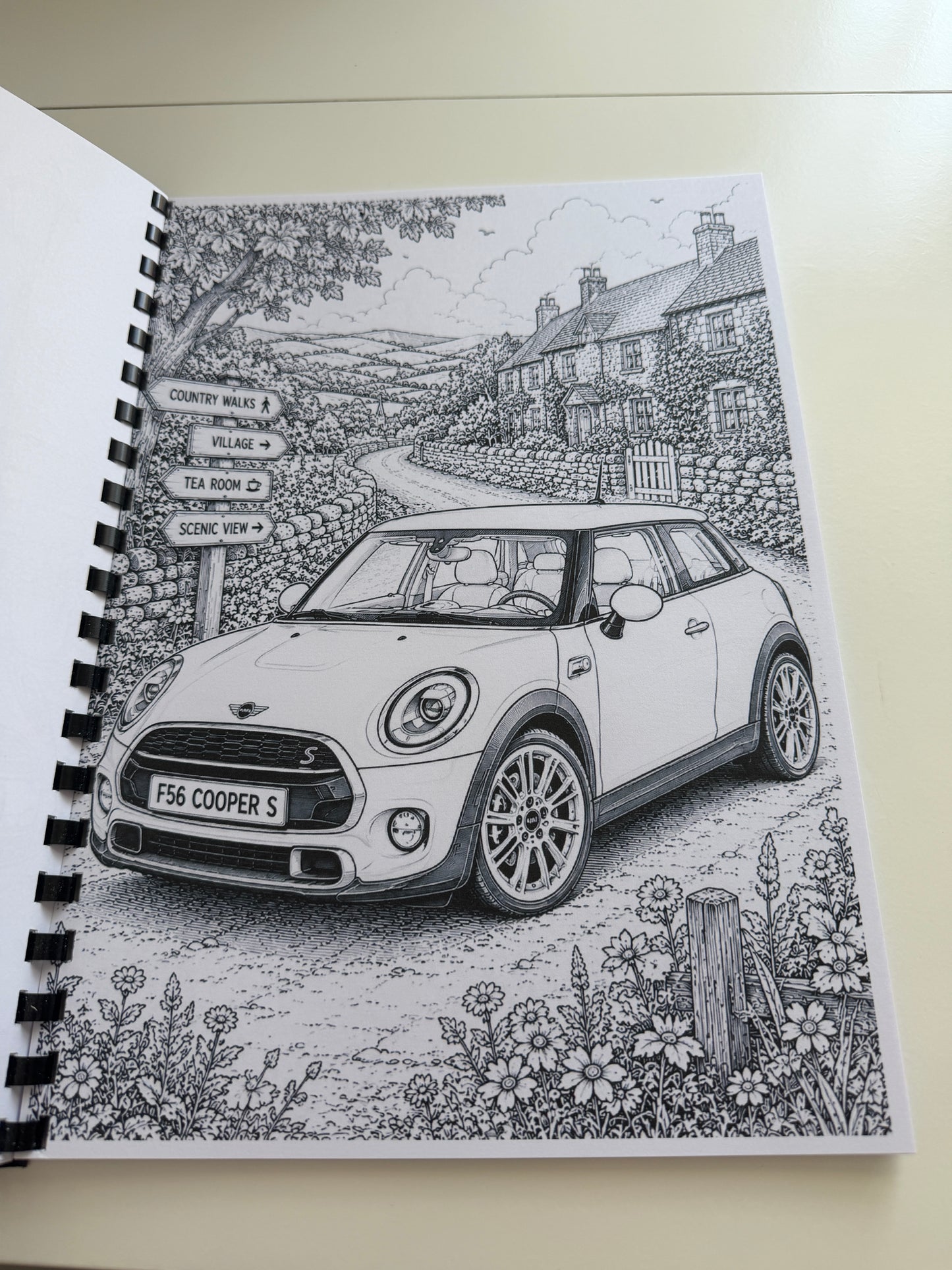 Mini Cars Colouring Book