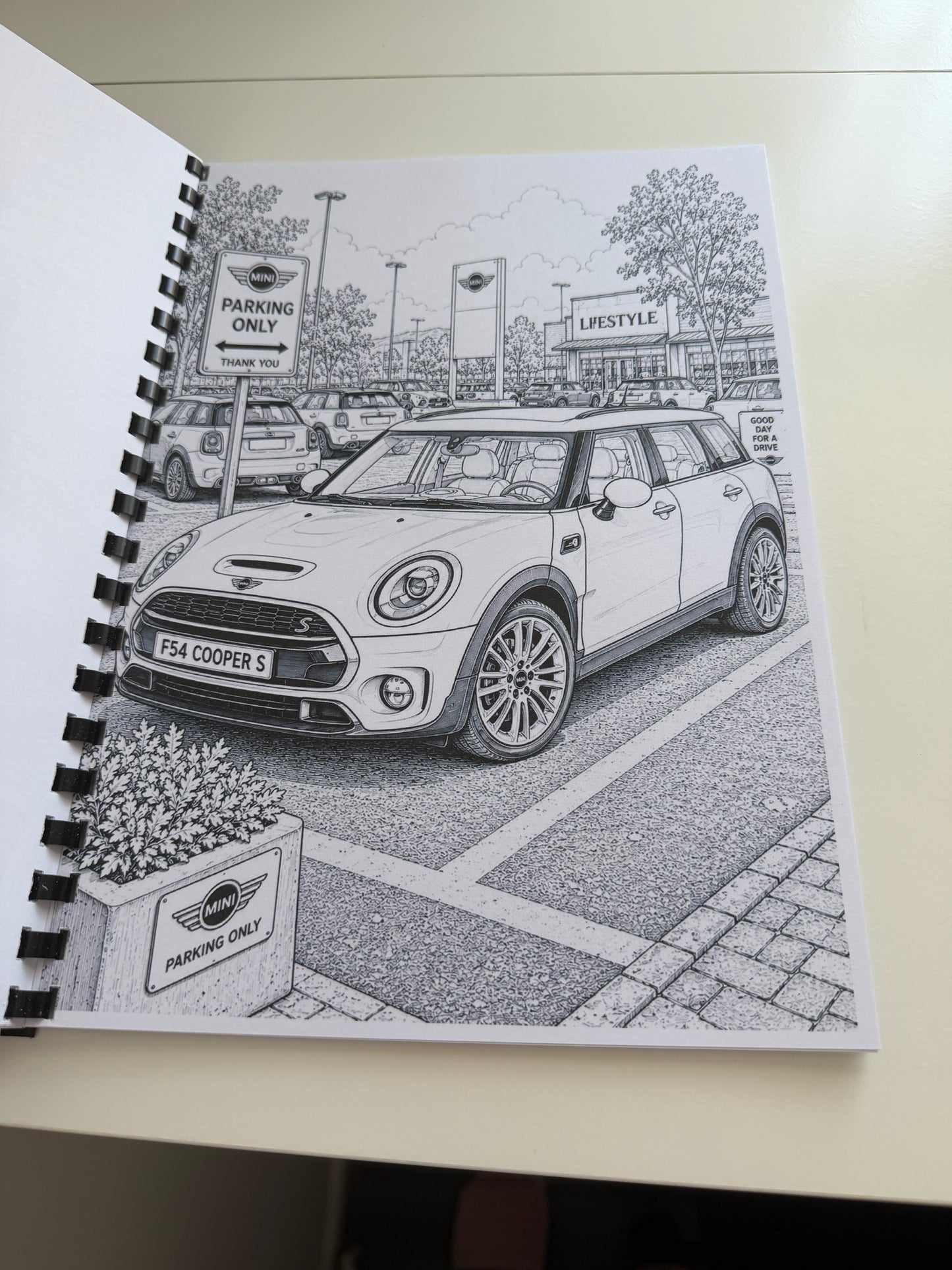 Mini Cars Colouring Book