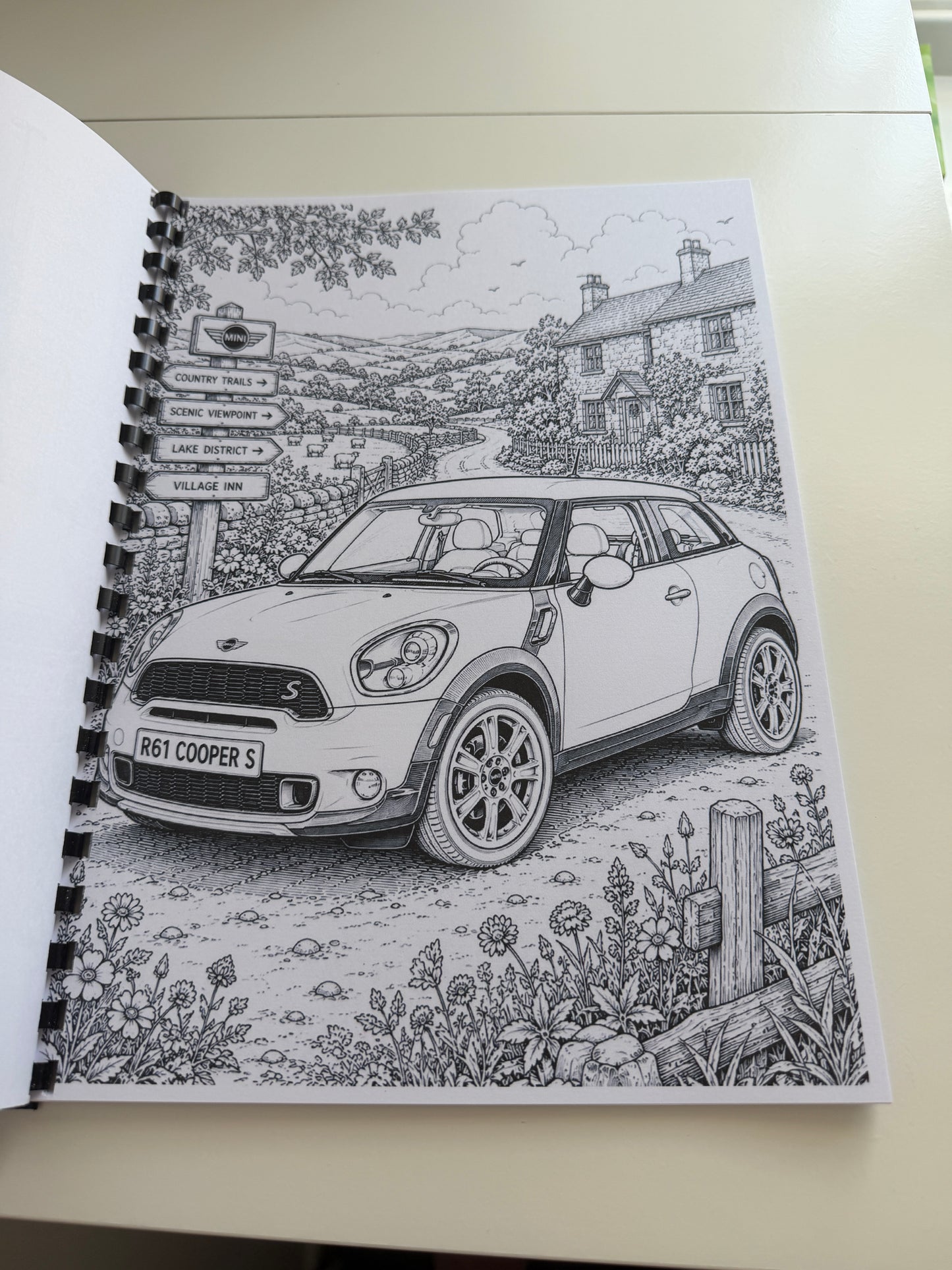 Mini Cars Colouring Book